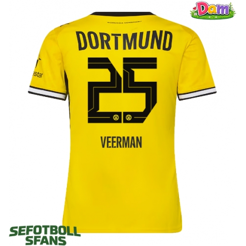 Borussia Dortmund Joey Veerman #25 Hemmatröja Kvinnor 2026-27 Kortärmad